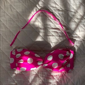 VICTORIAS SECRET RETRO HOT PINK POLKA DOT BIKINI